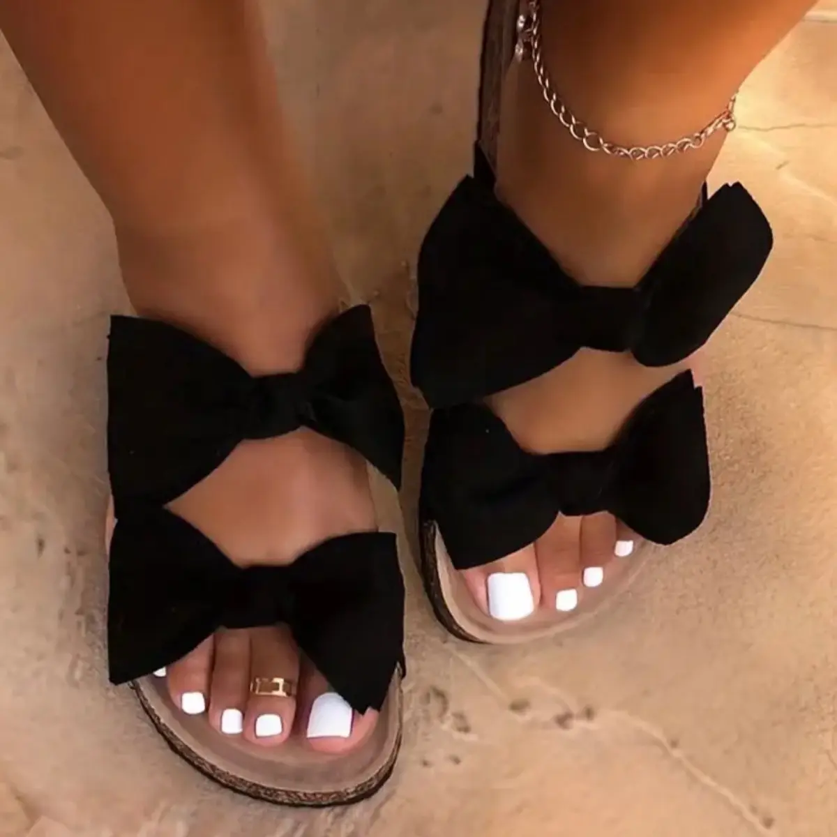Bowtie sandals Footwear Summer Women