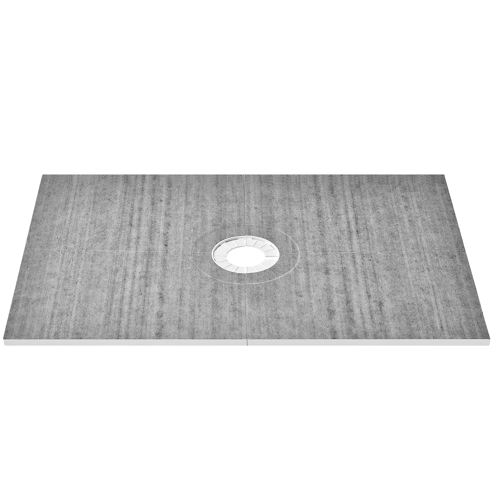 【Summerfinds】VEVOR Shower Curb Kit 48"x72" Shower Pan Kit with 6.3" Central DrainLightweight EPS Shower Installation Kits with 2 Waterproof ClothsShower Pan Slope Sticks Fit for Bathroom