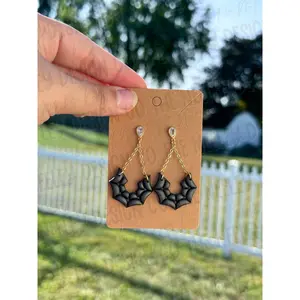 Spider Web Dangle Earrings