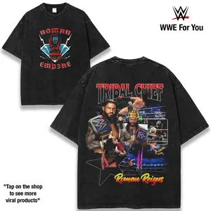 [COLLECTION] 9 Design - WWE Roman Reigns Washed Cotton Oversized T-Shirt – Wrestling Inspired Graphic Tee, Premium Graphic T-Shirts  Seamless Top Fabric Menswear shirts men