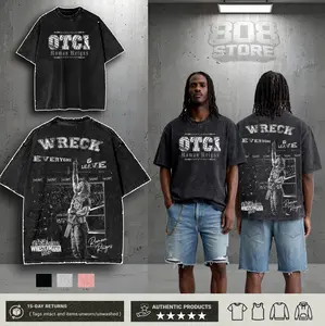 ROMAN REIGNS - WRESTLEMANIA VEGAS WASHED TEE, Wrestling Graphic Tee, Wrestler Shirt, Sports Shirt, Vintage Wresting Shirt, Wrestling Gift tshirts Menswear Top