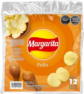Frito Lay Papas de Pollo Margarita - Chicken Flavored Potato Chips - Snack - Crispy Texture