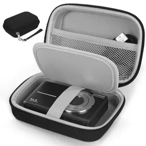 Portable Camera Bag with Elastic Mesh Pocket, Fall Resistant Protective Case with Lanyard for Digital Camera, Digital Camera Case, Camera Accessories, Photography, Travel, Photography Equipment, Camera Storage Bag