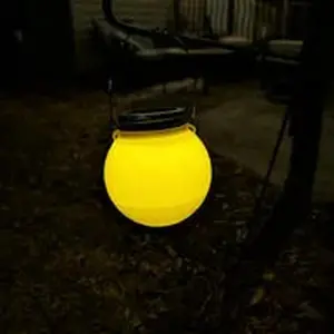 Solar Ball Light, Outdoor Patio Decor, Cozy Night Light