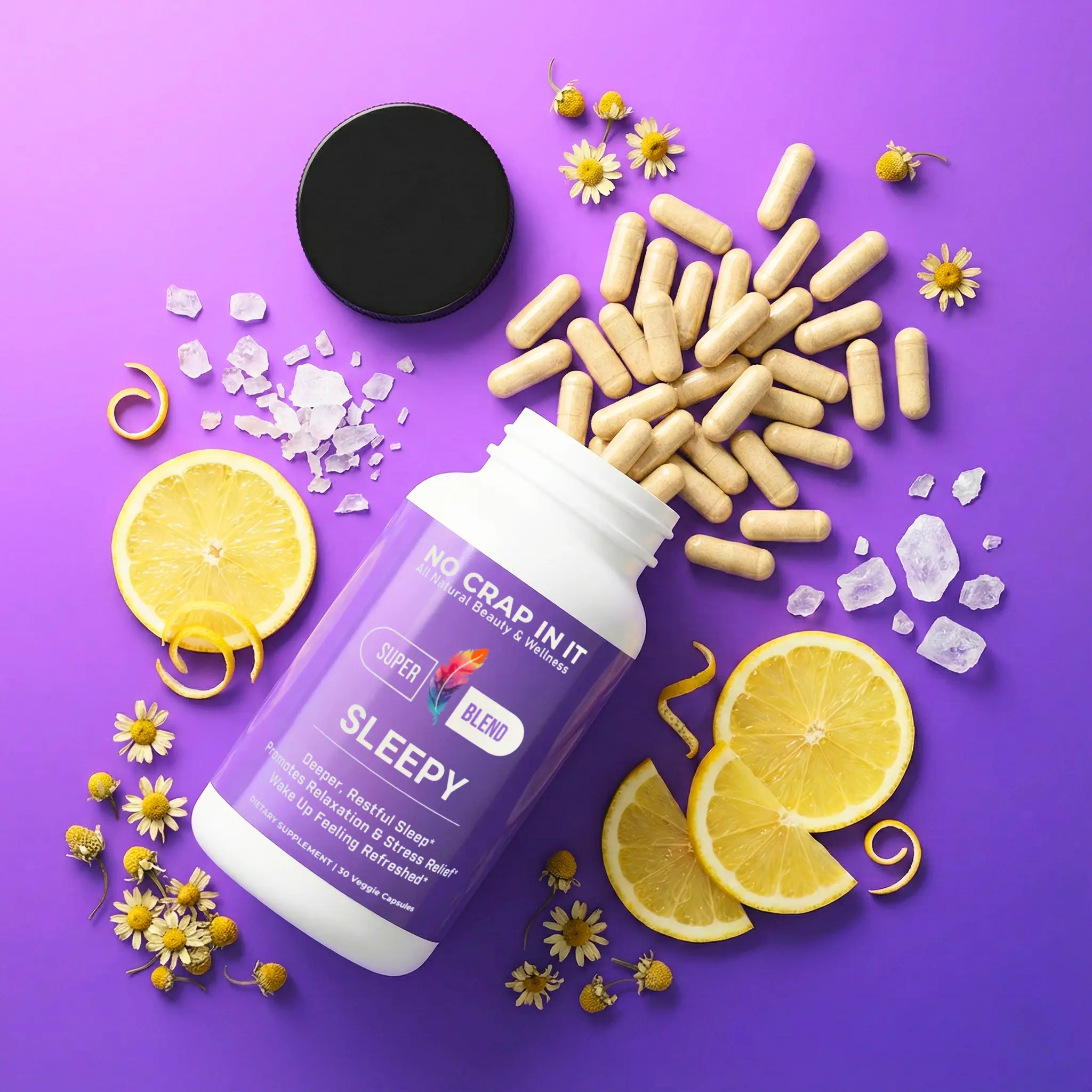 Sleepy Super Blend Supplement l 30 Capsules for Sleep Support