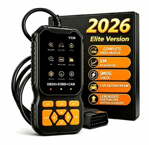 Professional OBD Fault Code Reader for Auto Repair, Car Engine Malfunction Indicator Light Detector, Real-Time Data Stream