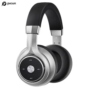 Picun P28X Dynamic Hybrid Dual Driver Over-Ear Audio Headphones - Bluetooth 5.3 Custom Wireless Earphones, Foldable Electronic Headset with 24H Playback, EQ Modes, Microphone, Soft Earpads for Travel, Gaming
