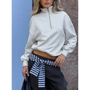 Rozanna 1/4 Zip Jumper Grey Marle