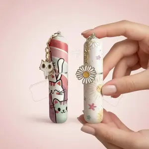 Portable Perfume Spray Bottle, Travel Container Bottle, 2 Counts 0.17oz Refillable Atomizer, Travel Essential, Makeup, Series, Different Print Patterns Match Various Fragrances