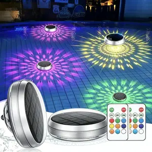 Solar Floating Light for Outdoor Pool, LED Night Auto on Day Auto Charge Off, Color Changing Pond Lamp, Water Float Lamp, Spa Lamp, Fountain Lamp, Pool Fountain Lights, Lighting