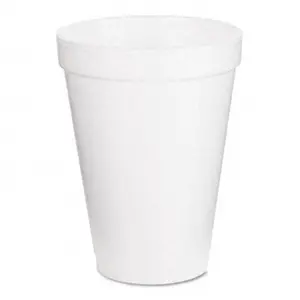 Dart 12J12 Drink Foam Cups- 12 oz.- White- 40 Bags of 25/Carton