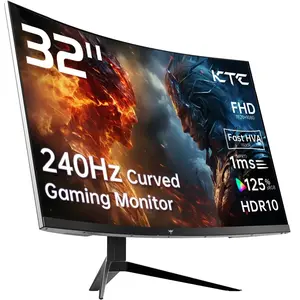 KTC 32-Inch 240Hz Curved Gaming Monitor – 1500R, 1080P, HDR10, FreeSync/G-Sync Compatible