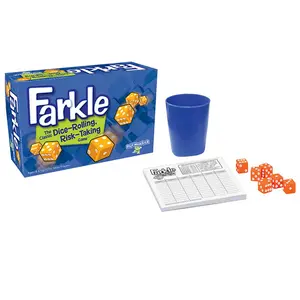 Playmonster  Farkle Dice Rolling Risk Taking Game - 2 Each