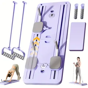 Versatile 5-in-1 Foldable Pilates Reformer Board - Portable Home Workout Equipment with Resistance Bands, Kneeling Pads & Gym Mat Yoga Ball Stretching Gear Exercise Gym Mat Yoga Ball Gym Mat Yoga Ball Gym Mat Yoga Ball