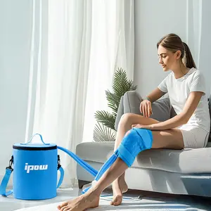 Knee ice pack, post-operative knee ice pack, sports cold therapy machine, with digital timer, silent pump