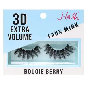 J-lash 3D Extra Volume Faux Mink Lashes - Bougie Berry