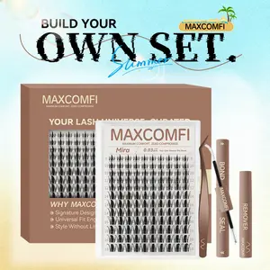 MIRA | MaxComfi Comic-Worthy Lashes Without the Discomfort Long-Lasting, Waterproof & Super Soft & Thin Band Too |  Waterproof Long-Lasting Natural Daily Volume Style Beginner-Friendly DIY Lashes for Flawless Voluminous Look Trendy Must-Have