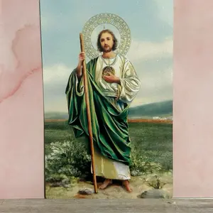 San Jadas Tadeo Metal Prayer Card