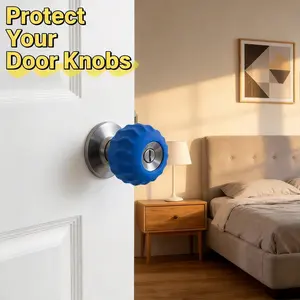 Silicone Door Handle Protector, Five Colors Anti-Collision, Silent Shockproof Wall Pad, Non-Slip Baby Safety Cover, Essential Home Decor, Door Knob