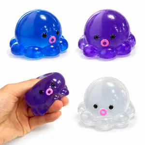 The Most Satisfying Sticky Jelly Octopus! Kawaii Crystal Squishy Fidget Toy for Anxiety