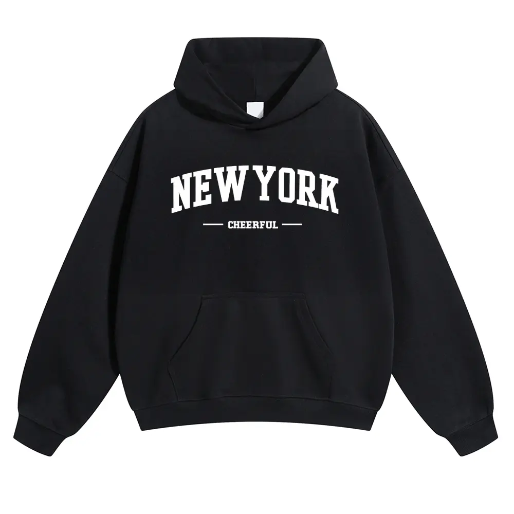 Men's NEW YORK Graphic Pullover Hoodie, Soft Casual Long Sleeve Tops with a Relaxed Fit for Fall Wear, Menswear, Graphics, Apparel, Hoodies, Sweatshirts, Graphic Hoodies