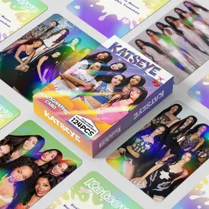 124pcs KATSEYE 2026 comeback LOMO CARD <PINKY UP> Concept Photocards series showcases card second mini album <WILD> , new song <pink up> released during chachella performance.