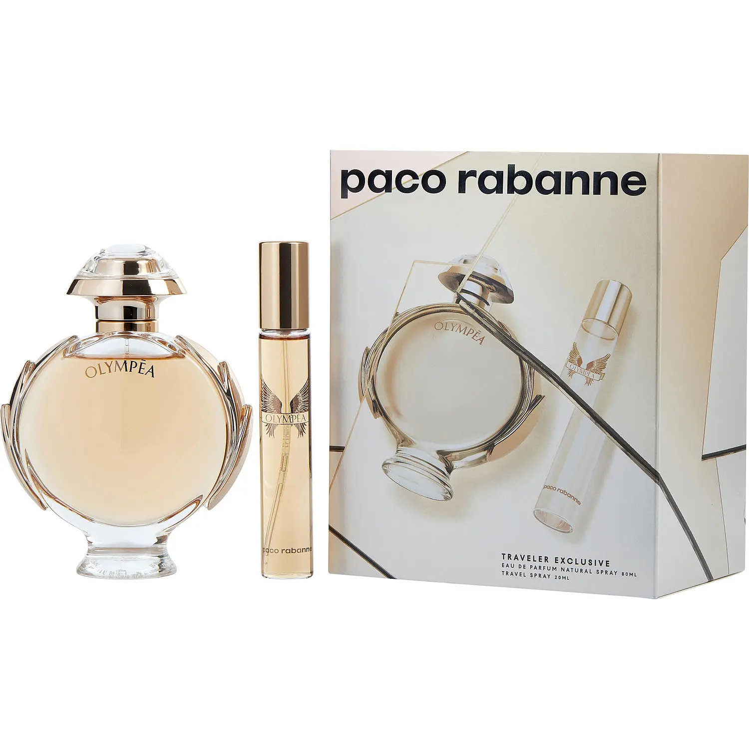Paco Rabanne Olympea Set-Eau De Parfum Spray 2.7 Oz & Eau De Parfum Spray 0.68 Oz (Travel Offer) For Women