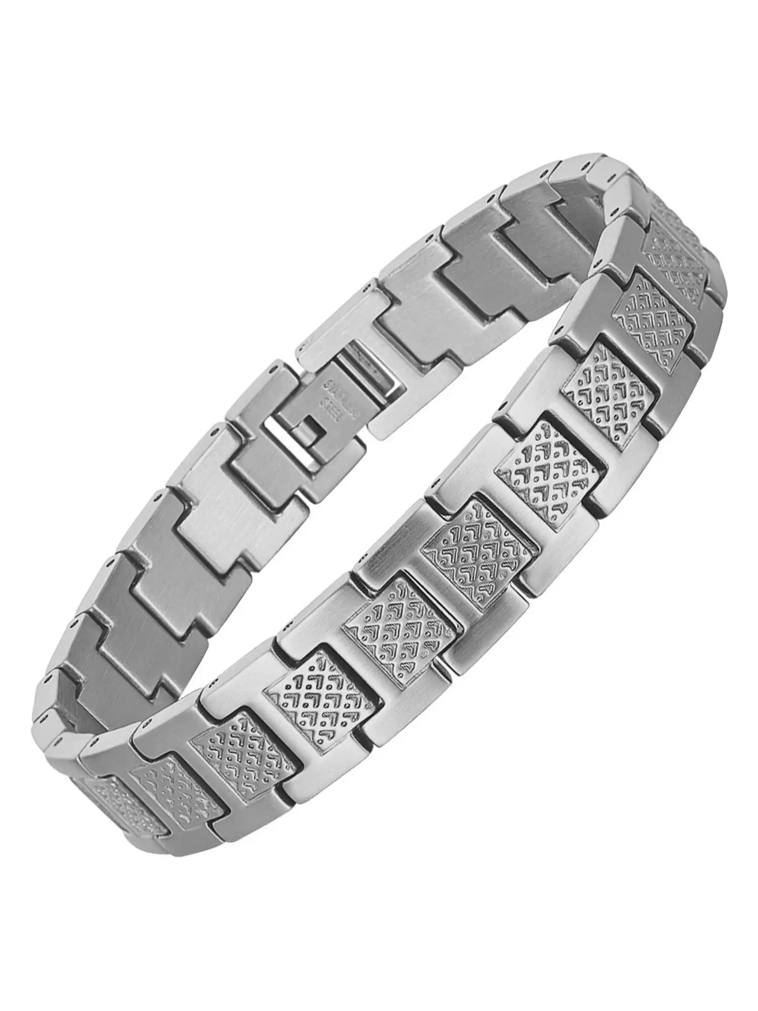 Elegant Stainless Steel Bracelet, Crocodile-Pattern Titanium Steel Bangle, Men's Holiday Gift Option, Fashionable Casual Wearable Jewelry Accessory