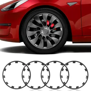 Wheel Rim Protector for Model Y | Curb Rash Guard Strip for 20"/21" Uberturbine Wheels | Easy Install, Sleek Fit (Set of 4)