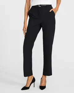 Express Editor Studio Stretch Twill Super High Waist Straight Ankle Pant
