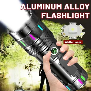 2026 NEW High Lumen LED Flashlight, Rechargeable Flashlight Zoomable Long Range Waterproof Tactical Torch,With 5 Lighting Modes Large-Capacity Lithium Battery Dighital Display , for Outdoor Hiking Camping  Doomsday Survival Tactical