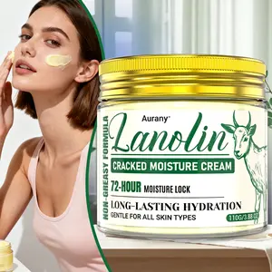 Lanolin Face Cream，Body Moisturizer Cream，Lanolin Cracked Moisture Cream, Moisturizing Body Lotion，Moisturize the Skin，Refreshing and Non-greasy，Suitable for All Skin Types - 110G