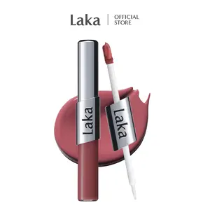 [Laka] Perfect Twin Lip — Dual-Ended Liquid Lipstick with Velvet Matte Color and Glossy Shine