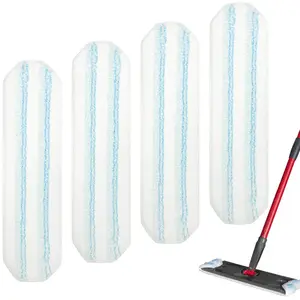 Microfiber Mop Pad, Replacement Mop Pads, 4/6 Counts Reusable Replacement Mop Head without Mop Handle, Replacement Mop Head Pad for Floor Cleaning, Home Cleaning