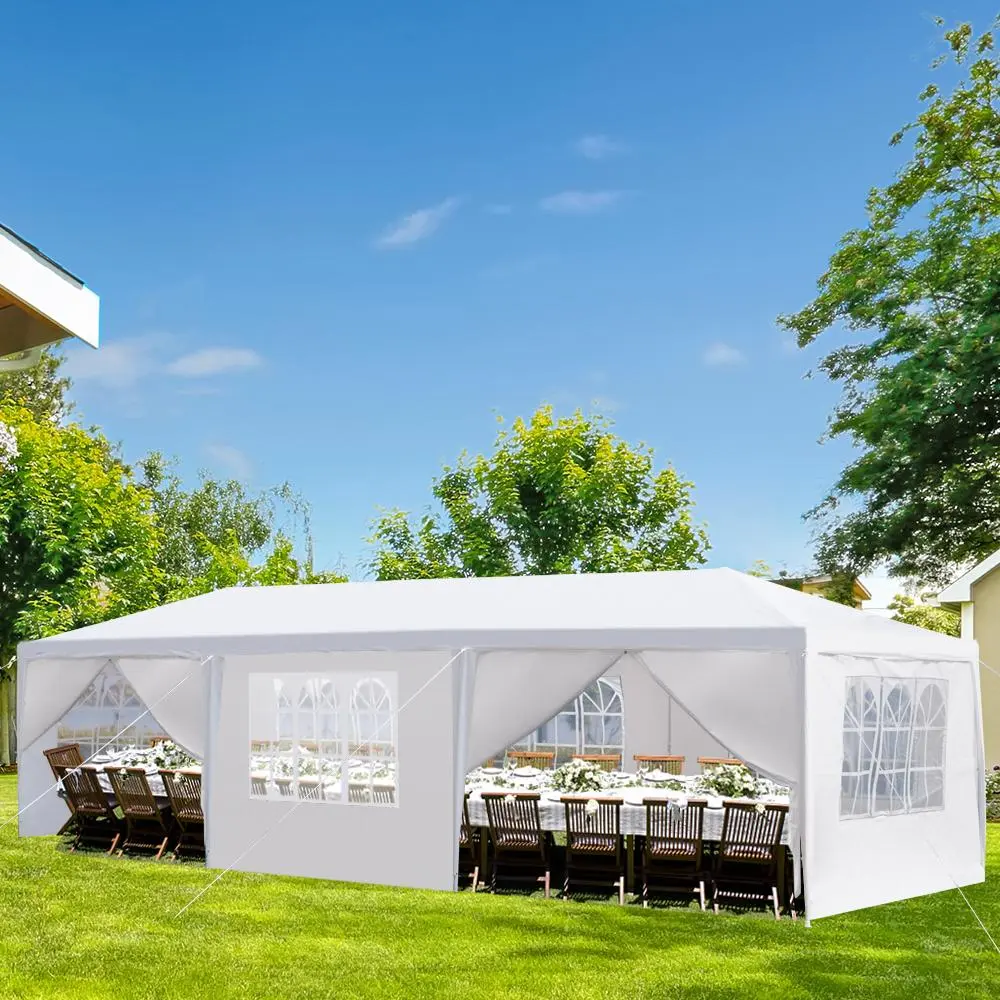 Outdoor Canopy 10 x 20/30ft, Party Tents w/Removable Sidewalls, Gazebo Shelter for Parties, Outside Waterproof Wedding Canopies, Deals for You Days