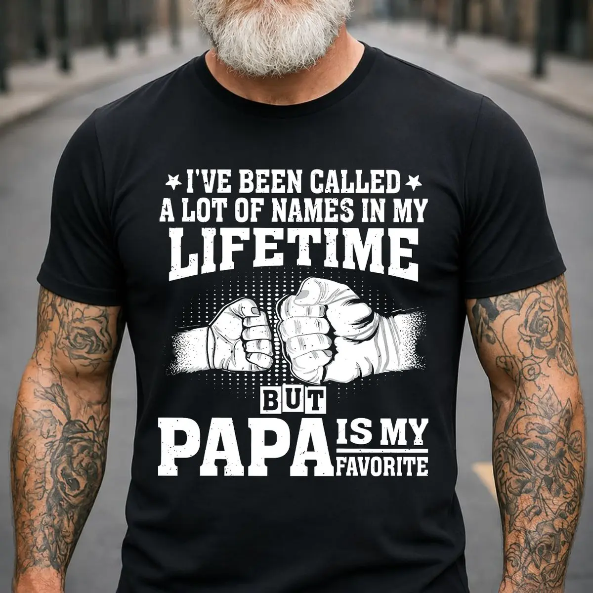 I've Been Called A Lot Of Names In My Lifetime But Papa Is My Favorite Sweatshirt, Funny Papa Gift, Grandpa Sweatshirt, Fathers Day Gift For Papa, Grandfather Crewneck, Family Gift For Him, Unisex Long Sleeve Crewneck Tee, Casual Clothing
