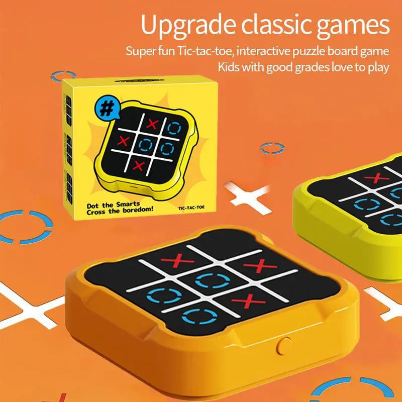 3-in-1 electronic tic-tac-the-clock game, portable digital Tic-tac-the-clock fast attack game, a portable educational toy suitable for both children and adults, an ideal gift for children and adults
