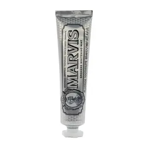 Marvis Smokers Whitening Mint Toothpaste 85ml - Fluoride & Whitening Agents for Effective Stain Removal & Fresh Breath Oral Care