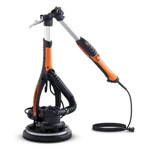 VEVOR Electric Drywall Sander, Various specifications, Foldable Handle & Self-Suction, Variable Speed, with LED Strip Light and Vacuum Bag