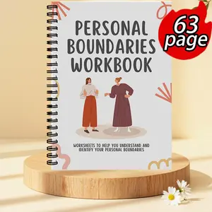 Learn to Say No Without Guilt, Maintain Inner Peace, Build Respectful Relationships Through Healthy Boundaries Self Improvement Guided Journal Workbook