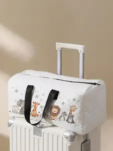 Animal Print Travel Duffle Bag, Large Capacity Travel Bag, Portable Overnight Bag, Fashion Travel Bag, Yoga Training Bag, Travel Essentials