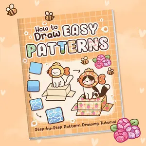 1PC Multifunctional Pattern Drawing Coloring Book, Watercolor Paint Book, cartoon style, cat block home patterns, for drawing practice and stress relief, adult coloring book, suitable for commuting, study, or gatherings with friends