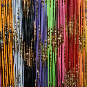 Clay Bead TikTok Waist Beads – African Waist Jewelry – Tie-On (45”-50”) – Add to Cart, Buy Now – Price Per 1 Waist Bead