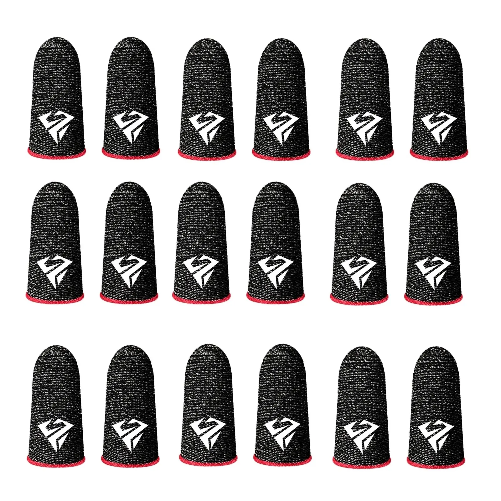 9 Pairs Mobile Gaming Finger Tips, Anti-Slip Touchscreen Gloves for Pubg Players, Sweatproof Breathable Game Accessories