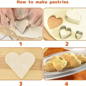 24pcs Geometric Cookie Cutter Set, Non-Stick, Easy to Clean, DIY Biscuit & Cookie Making, Perfect for Party Decoration