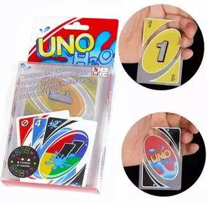 Essential for summer pool parties: H2O card game, clear water splash-proof, pressure leak-proof, PVC plastic transparent children's toy, toy UNO card, board game, birthday gift, adult leisure party board game card, multiplayer table game, made of waterpro