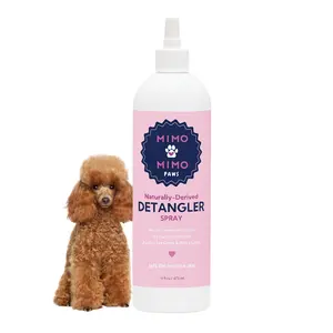 Dog Detangler Spray (16 oz) for tangles, knots, Leave-in dog conditioner made for sensitive skin—lightly scented, pet-safe, and easy to brush. Perfect for curly & long coats. No harsh chemicals. Made in USA