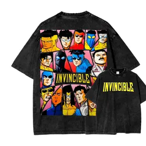 Invincible Unisex Fit Washed T-Shirt  6