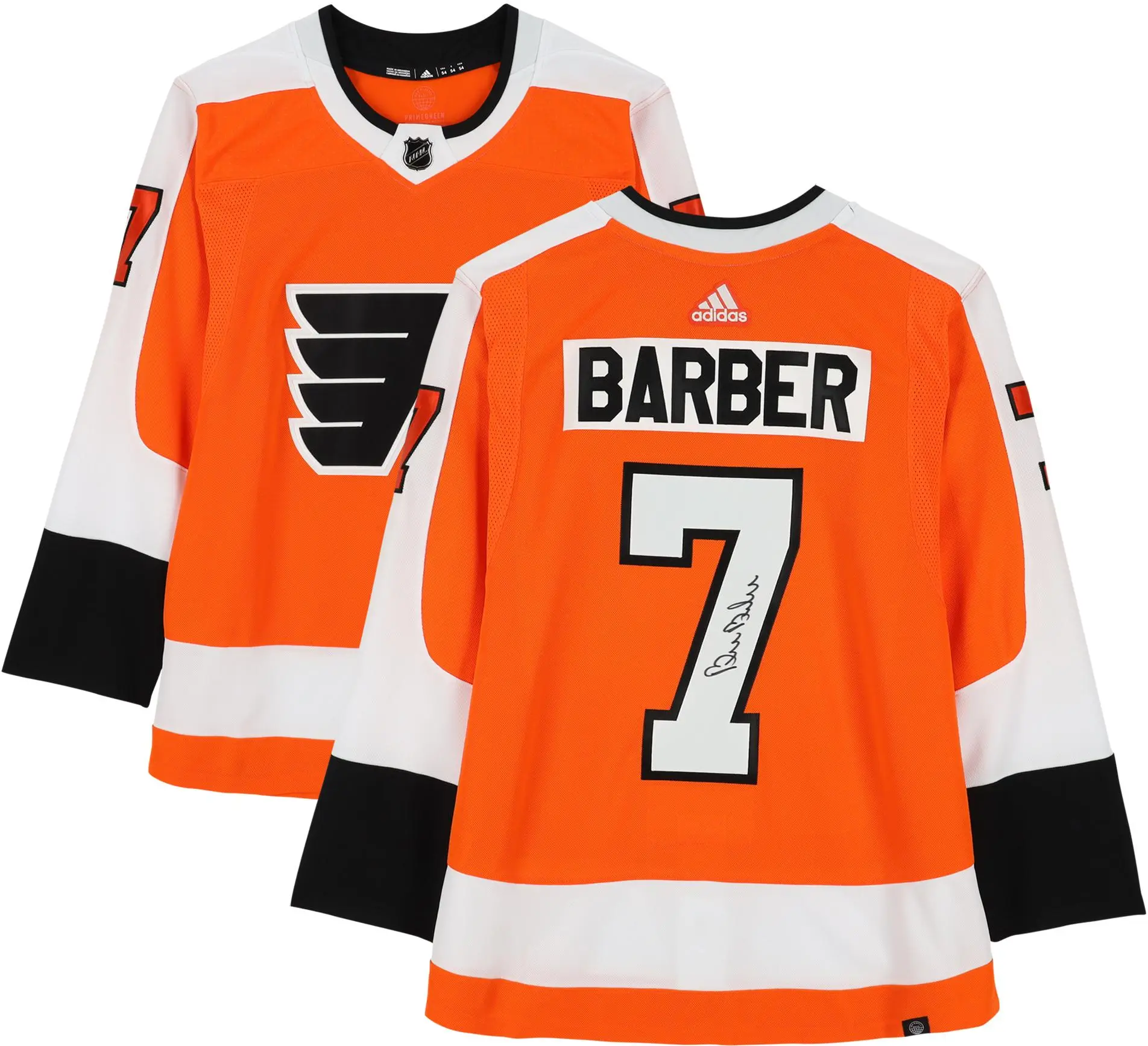 Bill Barber Philadelphia Flyers Autographed Orange Adidas Jersey - Fanatics Authentic Certified