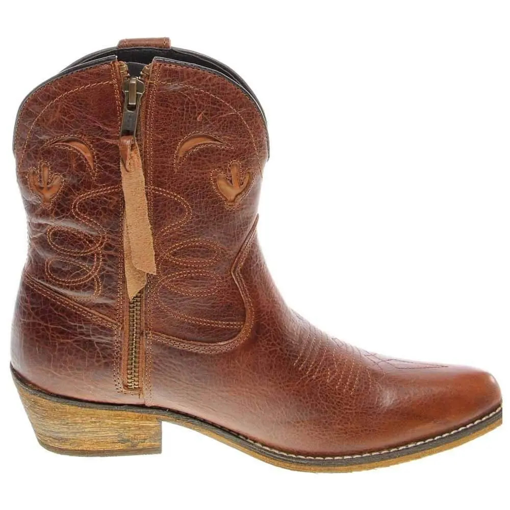 Women's Dingo Adobe Rose Light Brown Distresssed leather boots Size 7 B (M)